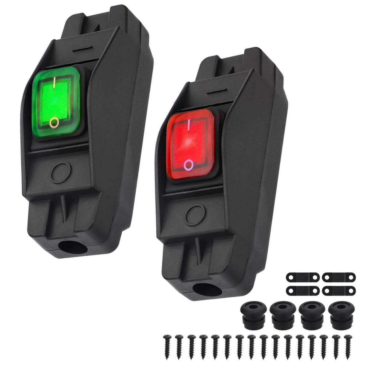 2PCS Waterproof Inline Cord Switch for DC12-24V Appliances