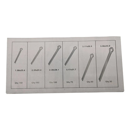 Set of 555 R Type Split Cotter Pins Metal Safety Pins