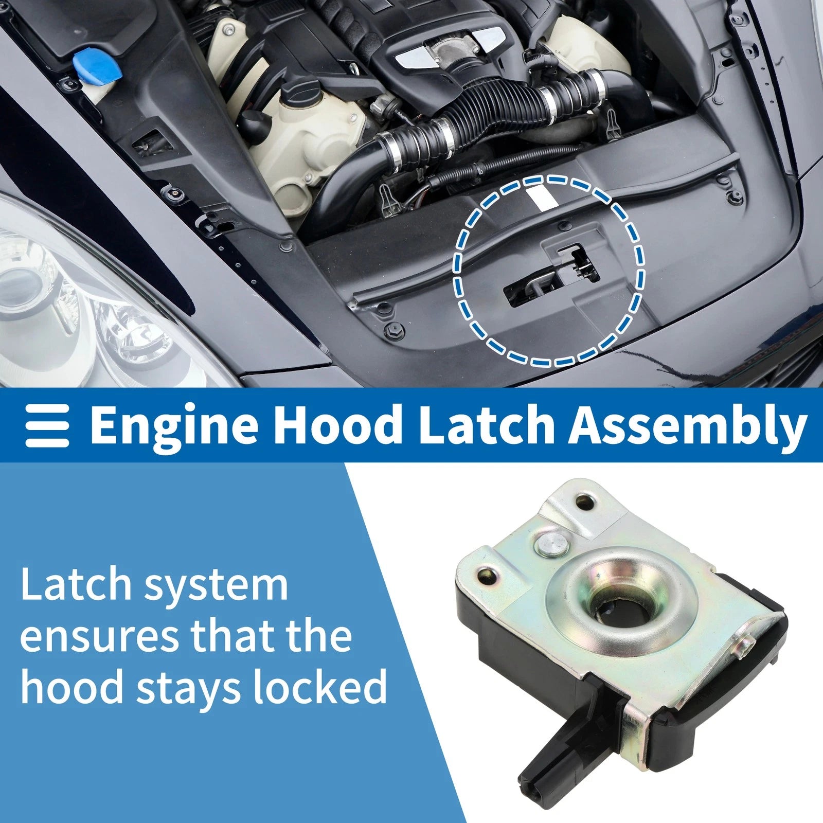 Hood Latch Assembly OEM Replacement for BMW 318i (1992–1999)