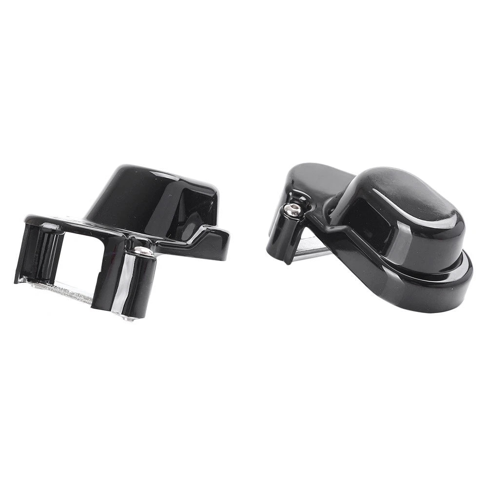 2x Black Motorcycle Rear Axle Cover Swingarm Caps for Harley Softail 2008-2017