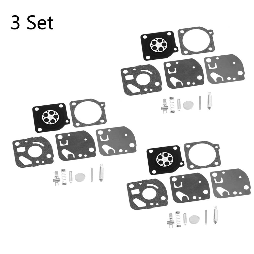 Set of 3 Carburetor Rebuild Kits RB-21 for ECHO HC-1000 G-T1100 SRM 1500 2300