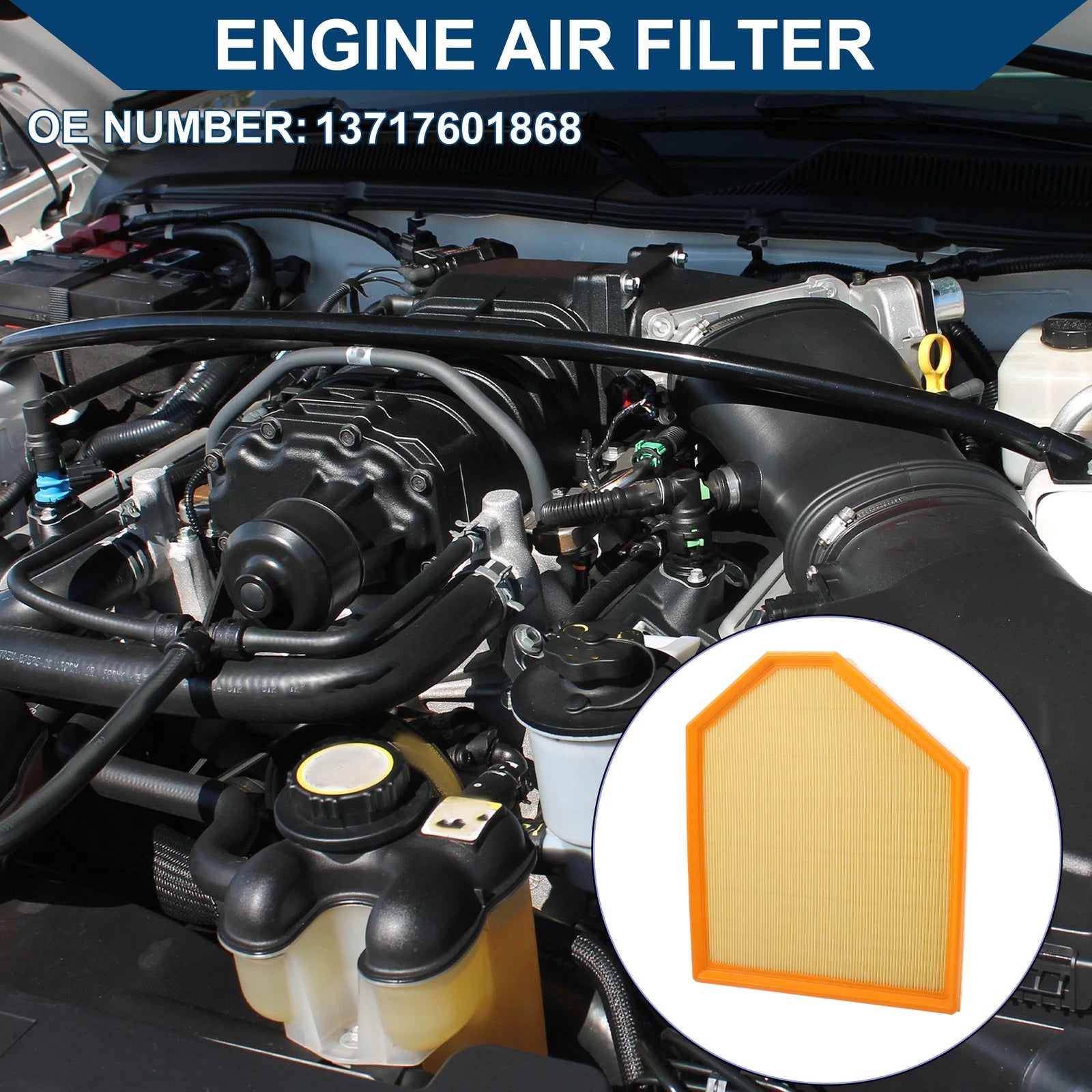 Engine Air Filter No. 13717601868 for BMW X3 (2015–2017)