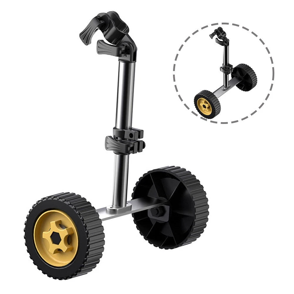 Lawn Mower Support Wheel Attachment for Enhanced Maneuverability