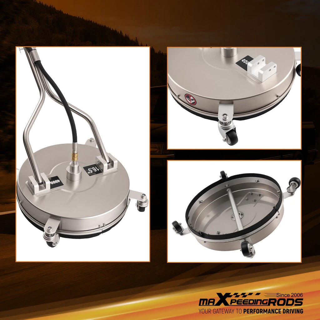 16.5in Pressure Washer Surface Cleaner for Concrete (2000–4000 PSI)