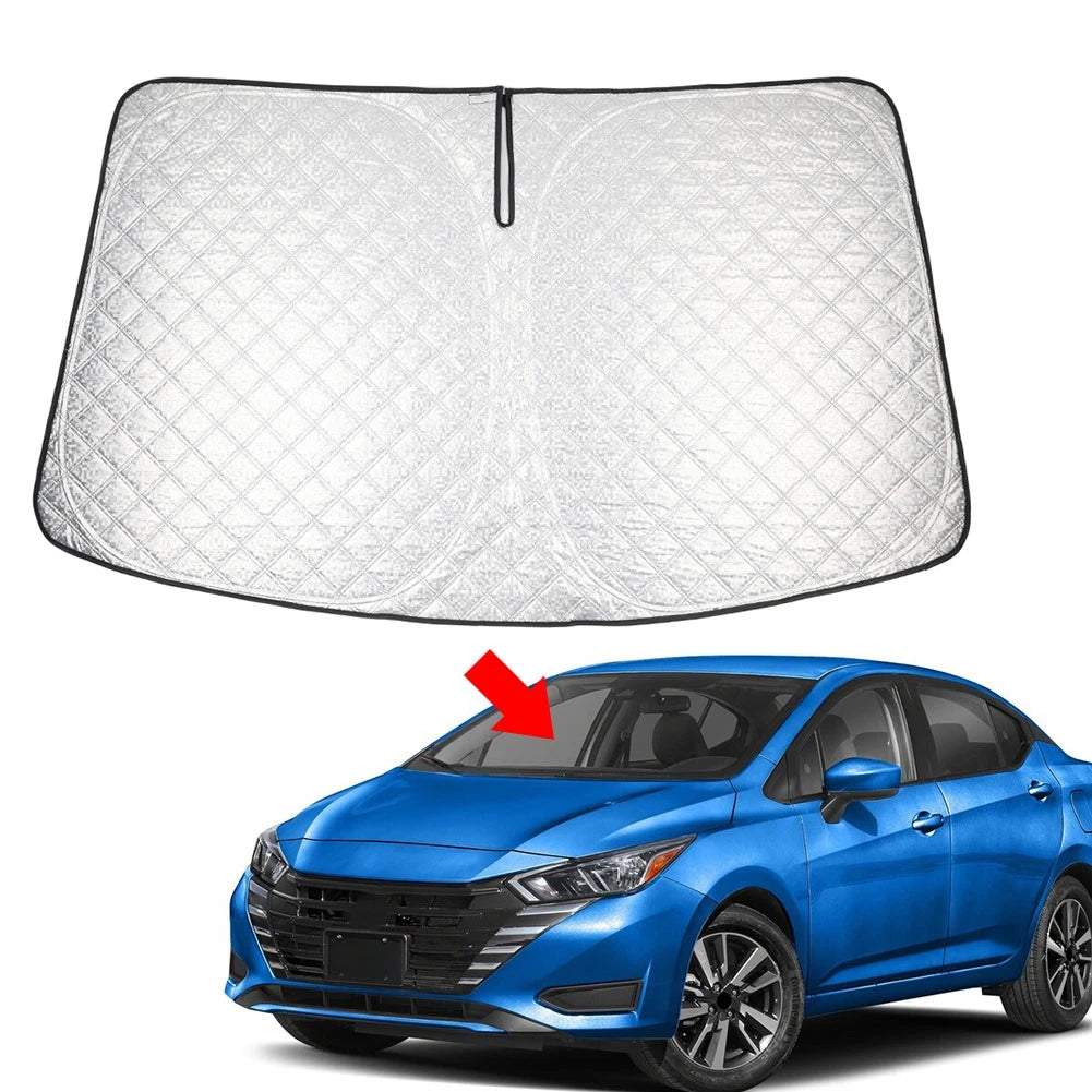 Folding Car Windshield Sun Shade for Nissan Versa (2020–2024)