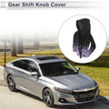 Gear Shift Knob Cover for Car (Black, Light Purple)