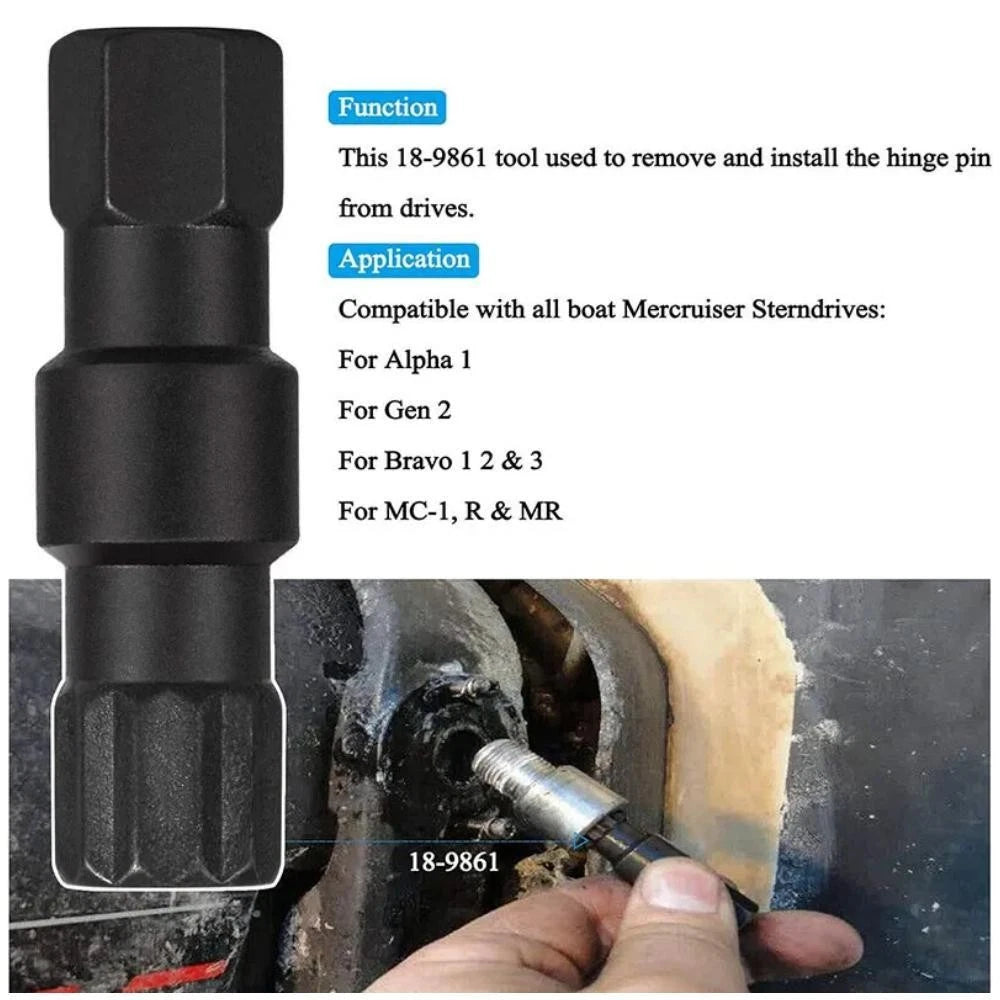 For MerCruiser Bravo Alpha gimbal transom hinge pin pivot tool 91-78310 18-9861