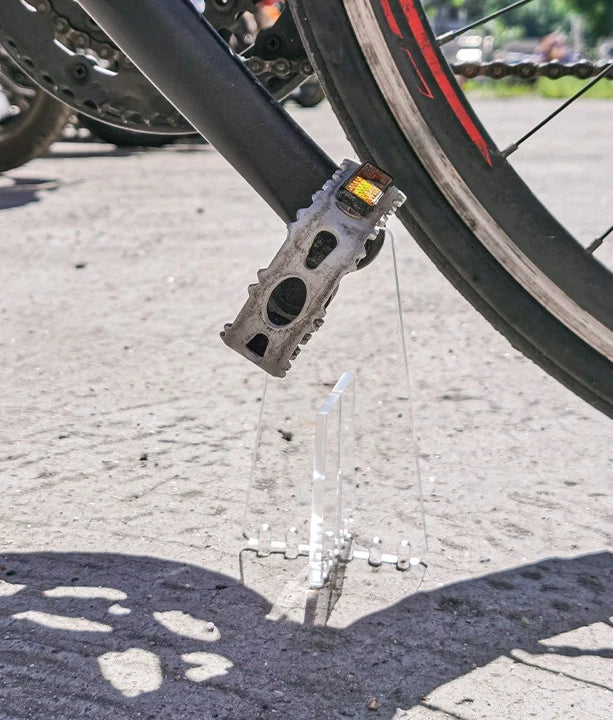 2X Stable Foot Support for Bikes (Lightweight Acrylic)