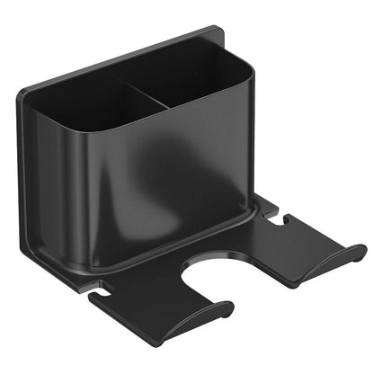 Space Efficient Hair Dryer Holder for Bathroom Use