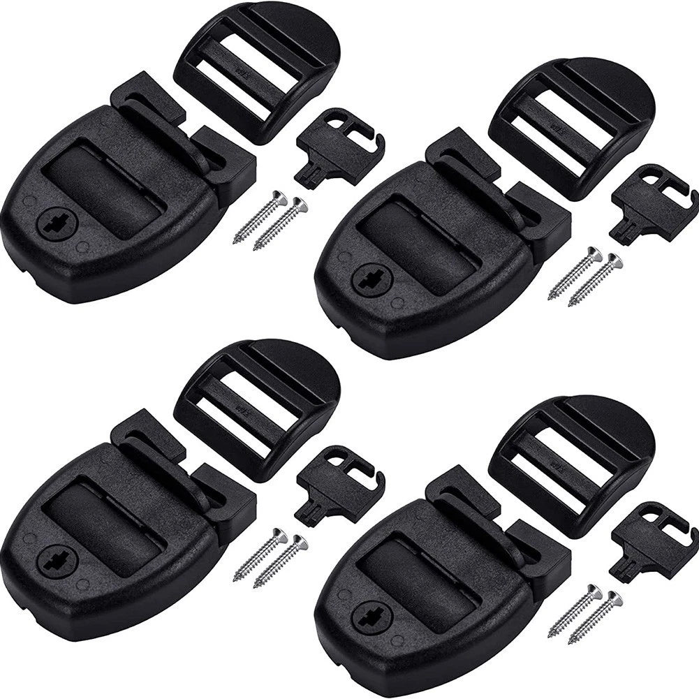 Adjustable Spa Bathtub Cover Latch Kit with Keys and Locking Clips