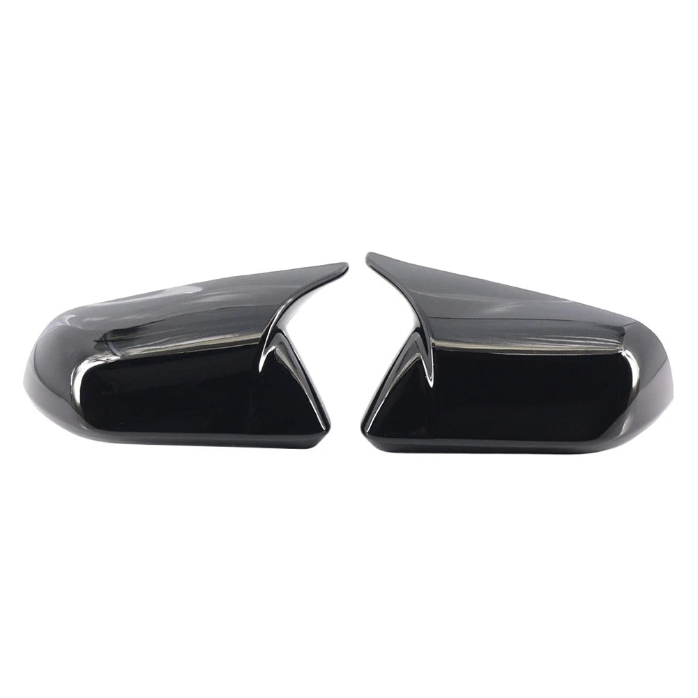 Glossy Black Rearview Side Mirror Cover Caps for Ford Mustang (2015–2023)