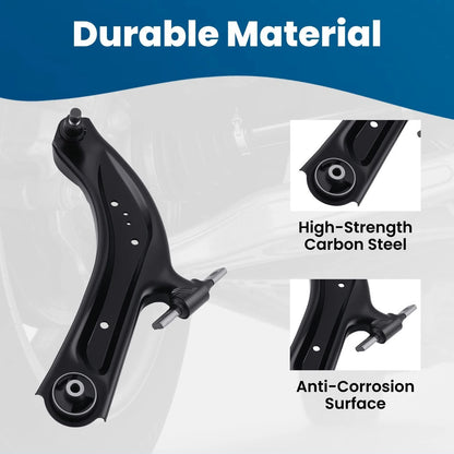 10PC Front Suspension Kit Lower Control Arms for Nissan Qashqai Rogue (2014–2019)
