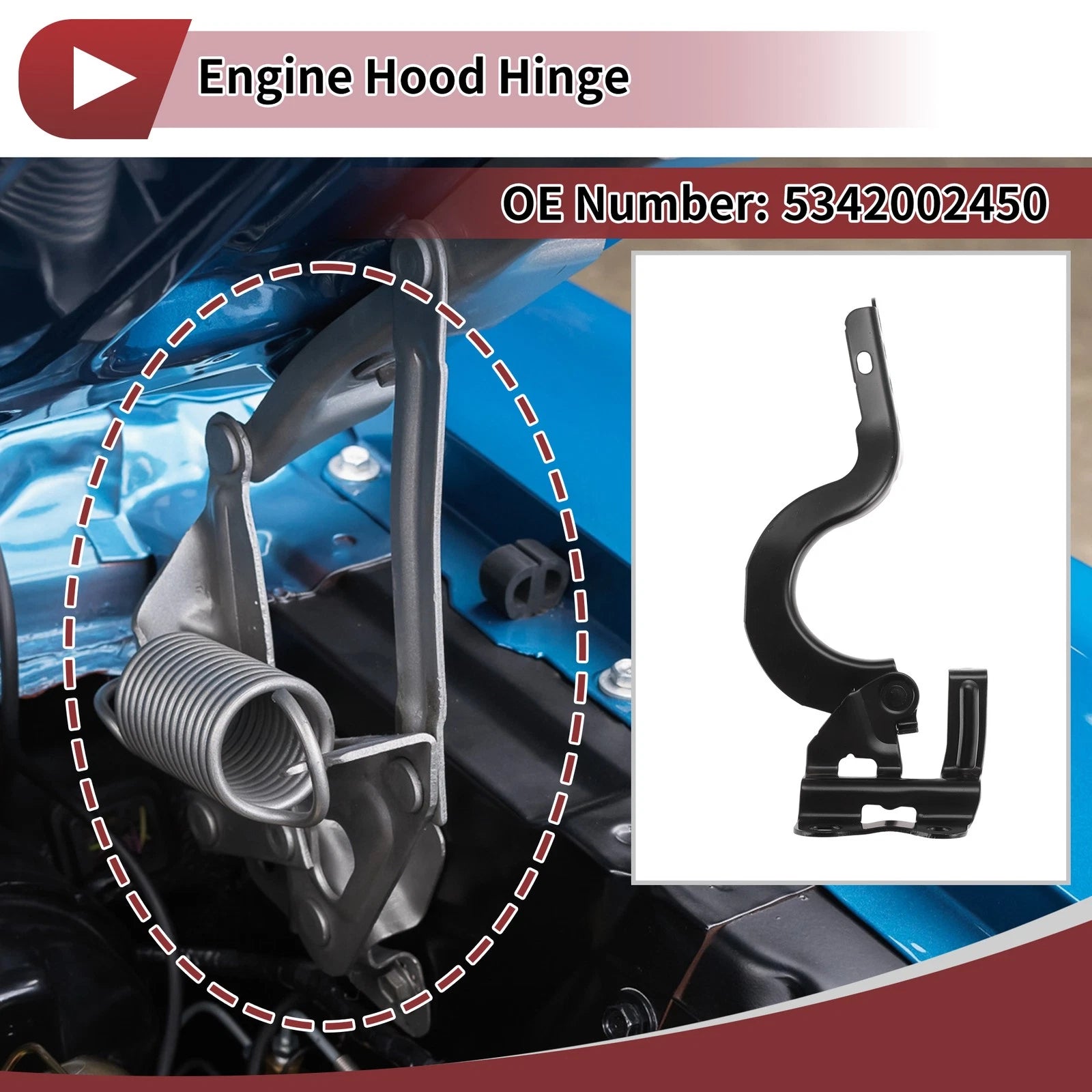 Hood Hinge Replacement for Toyota Corolla 2014 Left Side