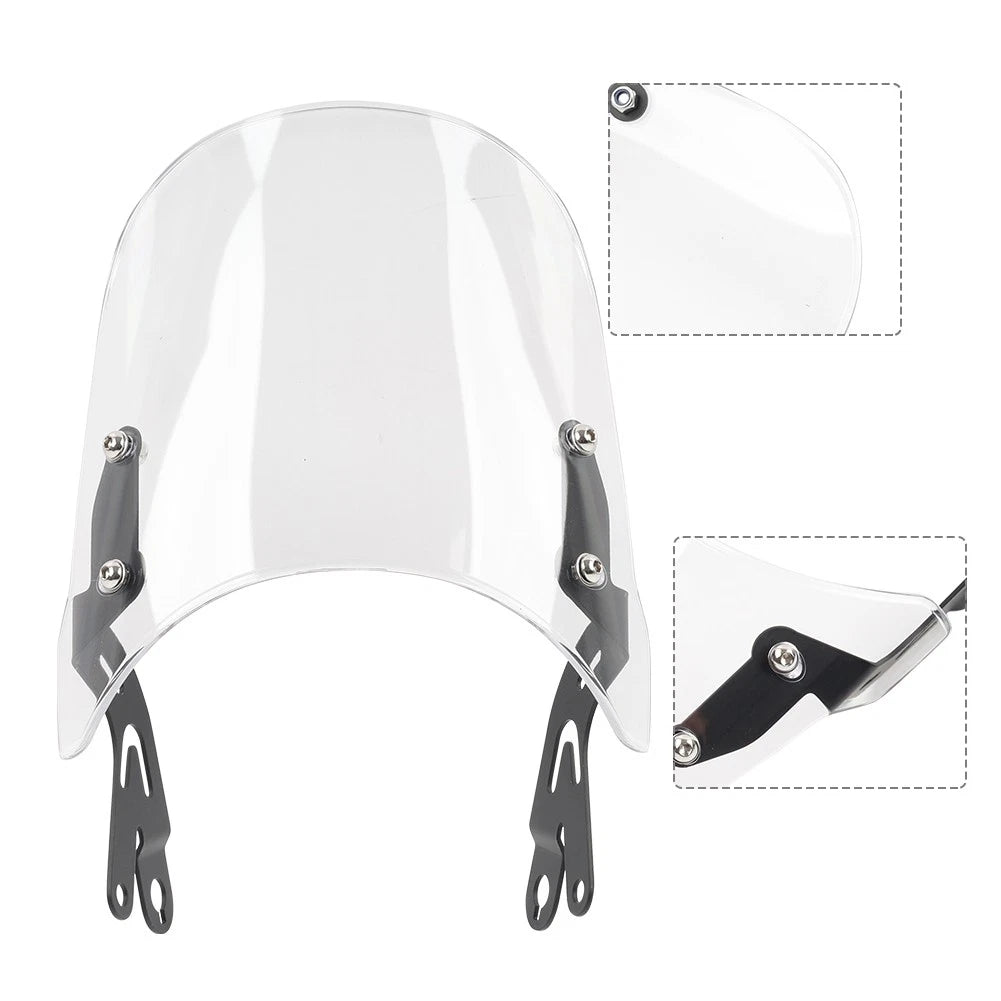 Clear Front Windshield for Interceptor 650, Continental 650, GT650 (2018–2023)