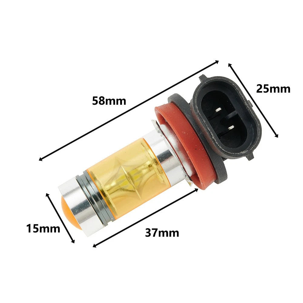 2X LED H8 H11 Fog Light Bulb for Various Vehicles