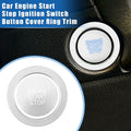 Engine Start Stop Button Cover Kit for Hyundai Sonata 2020–2023 Silver Tone