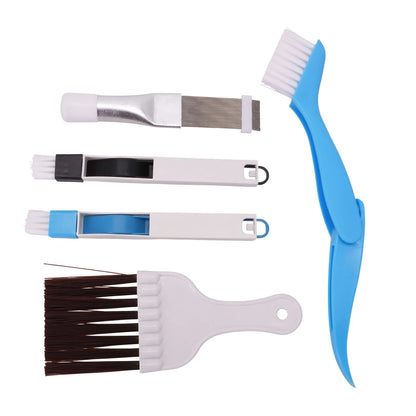 5 Piece Slat Comb and Brush Set for Efficient Dust Removal