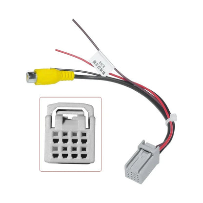 8Pin Rear Camera Video Plug Adapter RCA Cable For 14-20 Mitsubishi Factory Radio