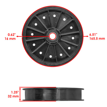 Flat Idler Pulley Replacement for Exmark Lazer Z Exmark LXS LAS (2000–2026)