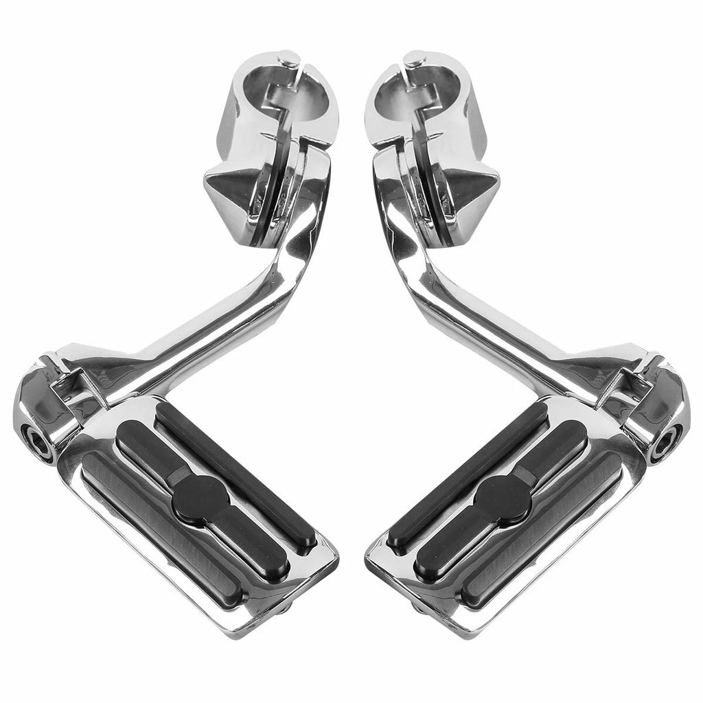 Mustache Engine Guard Crash Bar Footpegs for Harley Softail Fatboy (2000–2017)