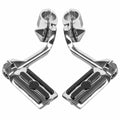 Mustache Engine Guard Crash Bar Footpegs for Harley Softail Fatboy (2000–2017)