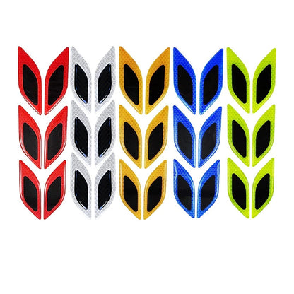 Pack of 6 Reflective Strip Stickers for Car Visibility Enhancement