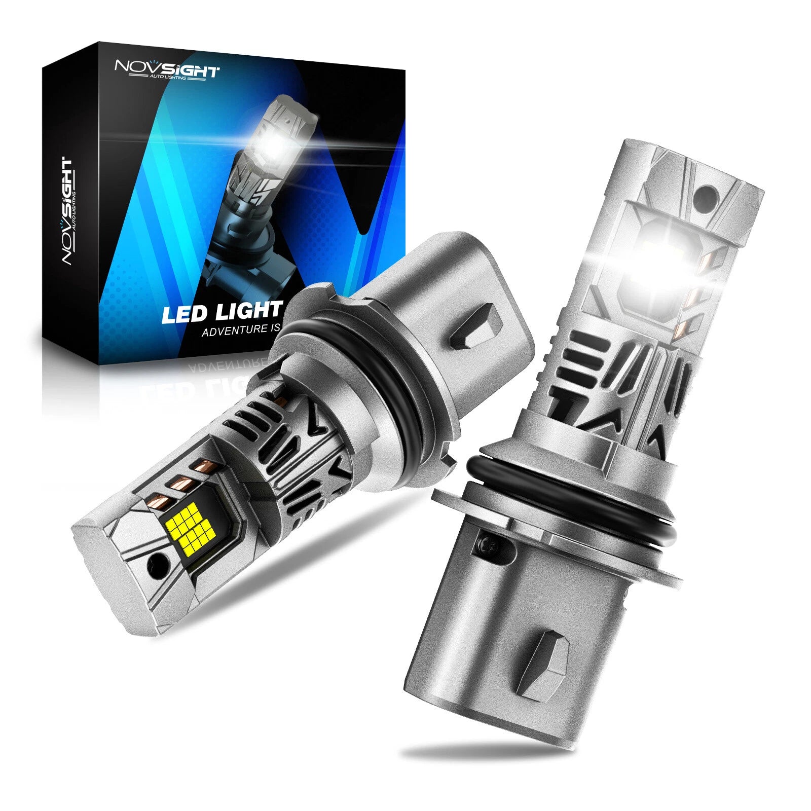 2X 9007 LED Headlight Bulbs for 20000LM