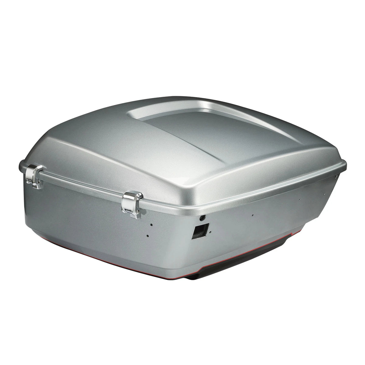 King Trunk for Harley Touring (2014–2023) Brilliant Silver Pearl Glossy Black