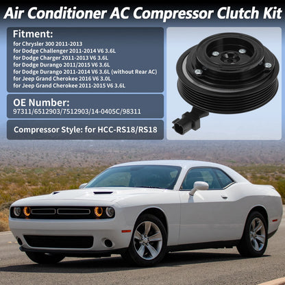 A C Compressor Clutch Kit for Chrysler 300 Dodge Challenger Durango Jeep (2005–2020)