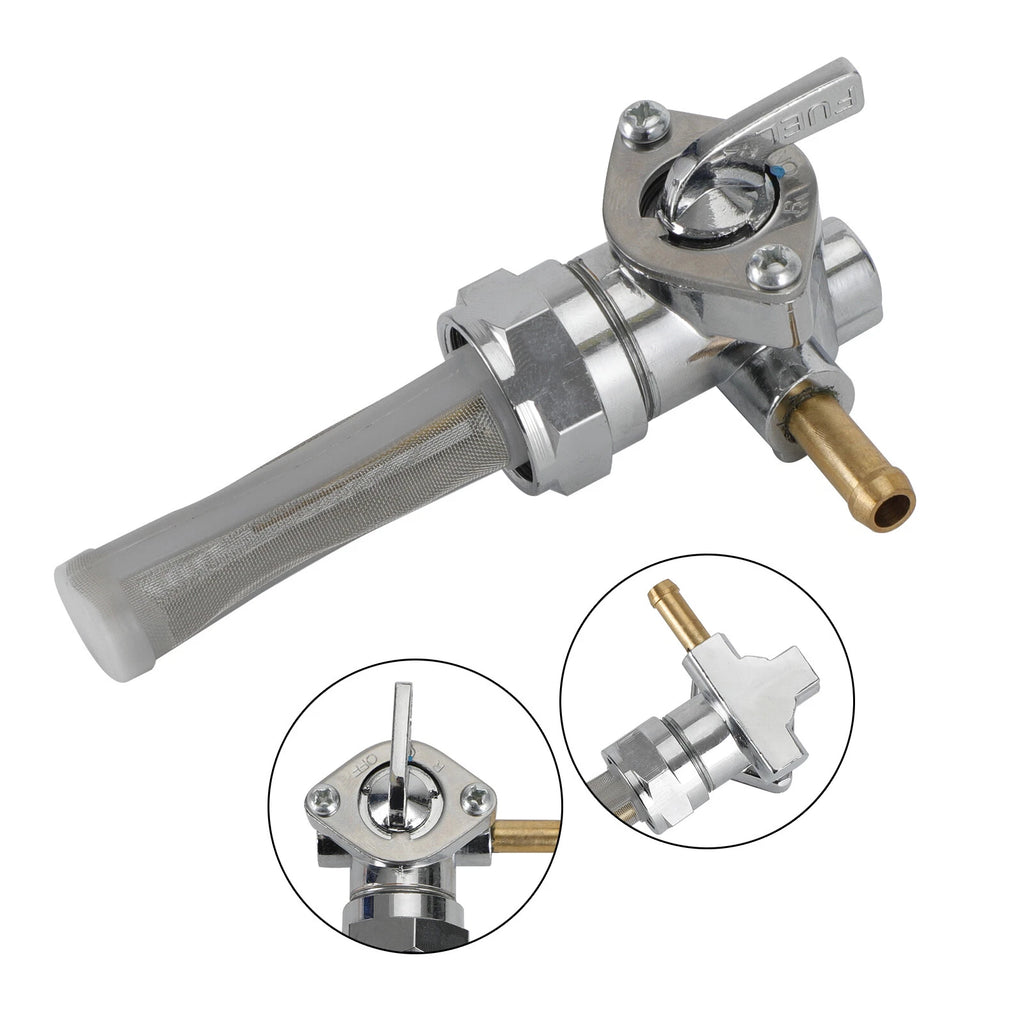 Gas Tank Fuel Cock Valve Petcock for XL883 XL1200 Sportster (1991–1994) T9