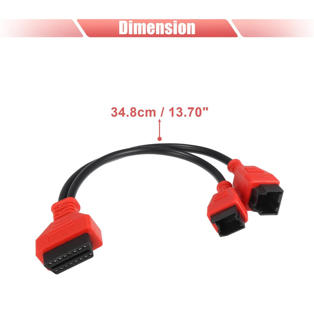 OBD Diagnostic Cable Adapter 12+8 Pin for Chrysler Dodge (2010–2020)