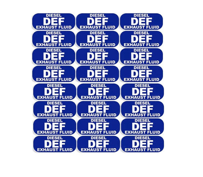 24Pcs DEF Diesel Exhaust Fluid Sticker Decal for All Vehicles
