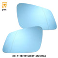 Mirror Glass Pair Replacement for BMW 740Li 550i (2009–2016)