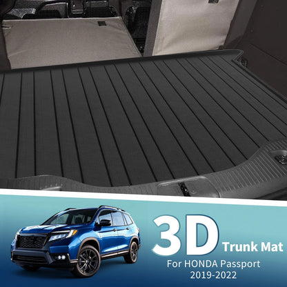 Cargo Liner Rear Trunk Mat Heavy Duty for Honda Passport (2019–2022)
