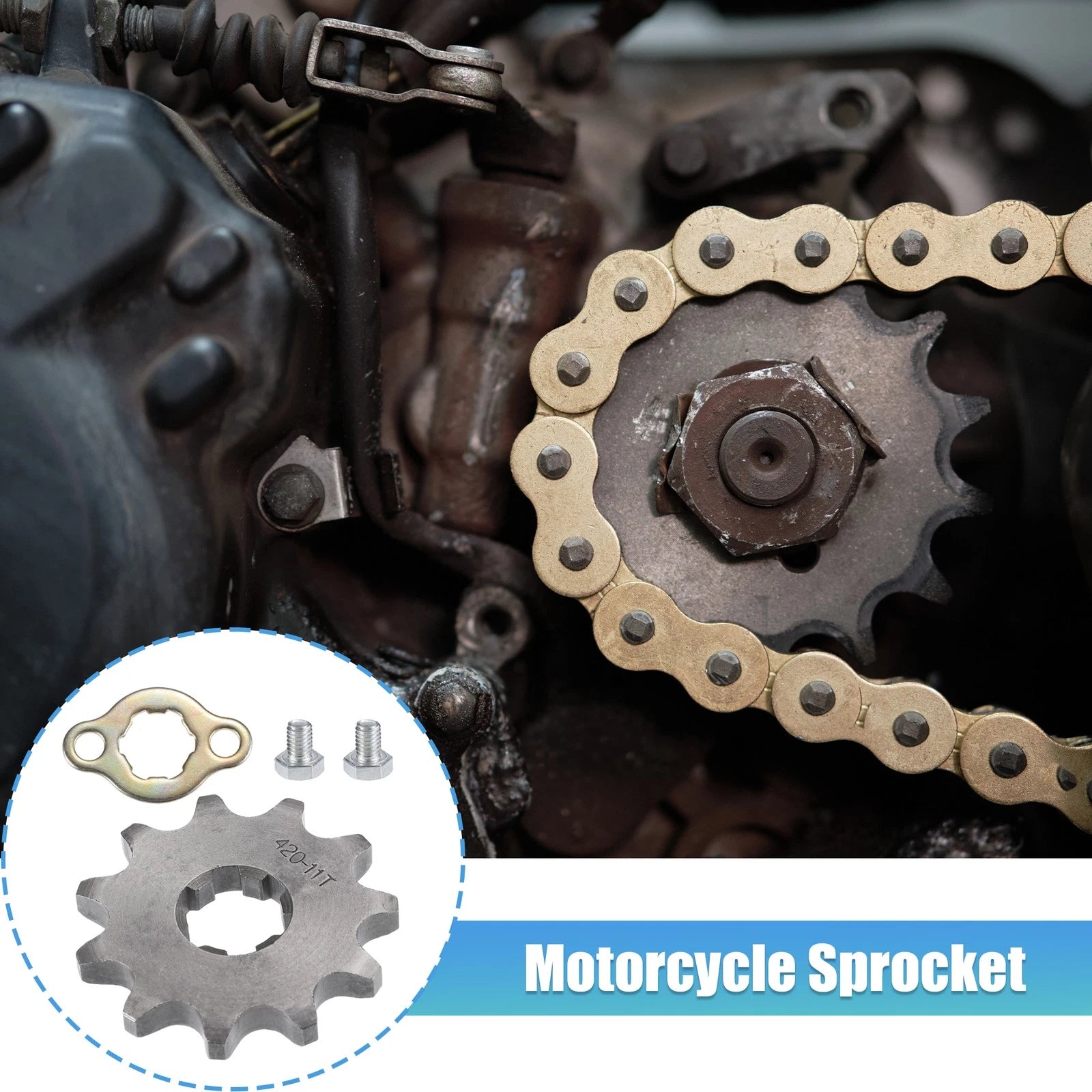 Engine Sprocket Set Front 11T 420 Style 17mm for Dirt Pit Bike ATV (—)
