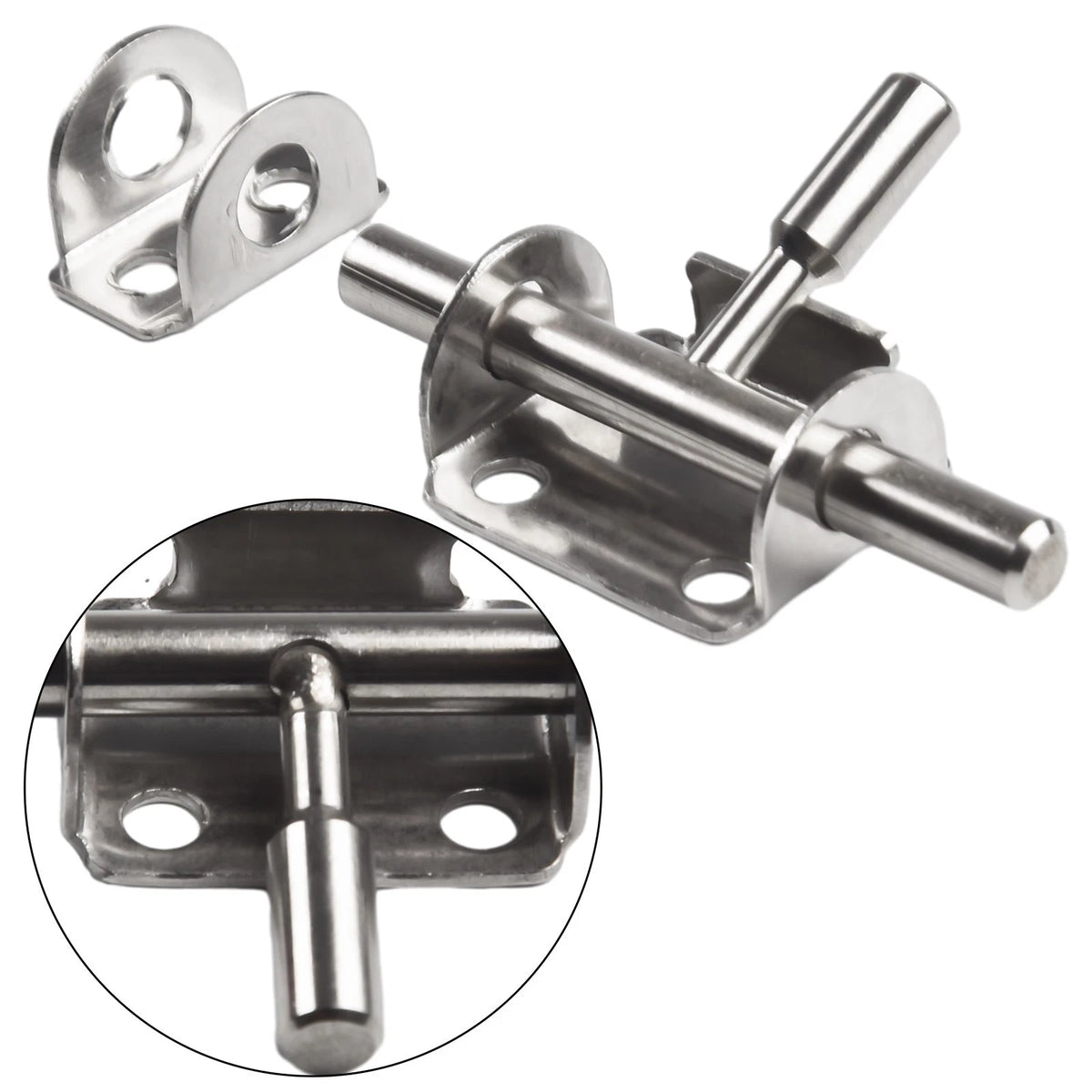 Wooden Door Latch Lock Hasp Sliding Bolt Hardware Security Tools