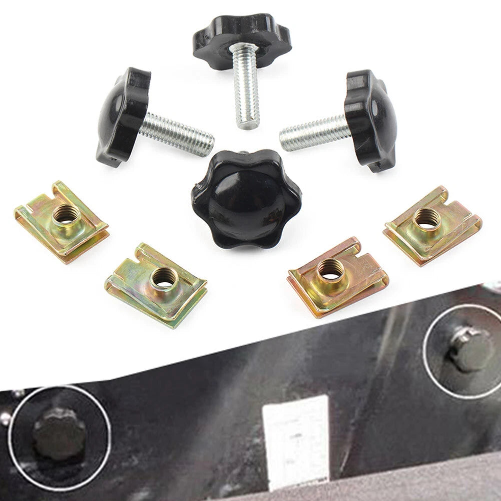 4x Saddlebag Lock Mounting Theft Deterrent Bolt Screw For Harley FLHT FLHTCU