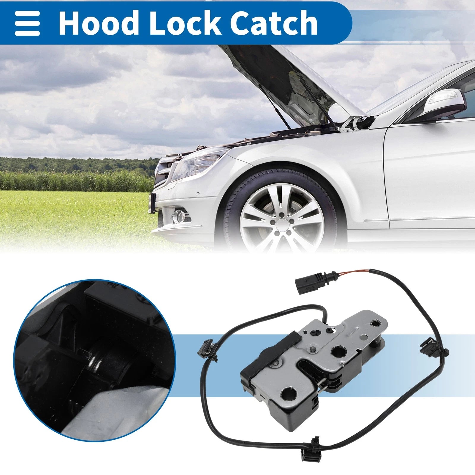 Hood Latch Assembly for Volkswagen Golf (2006–2010)