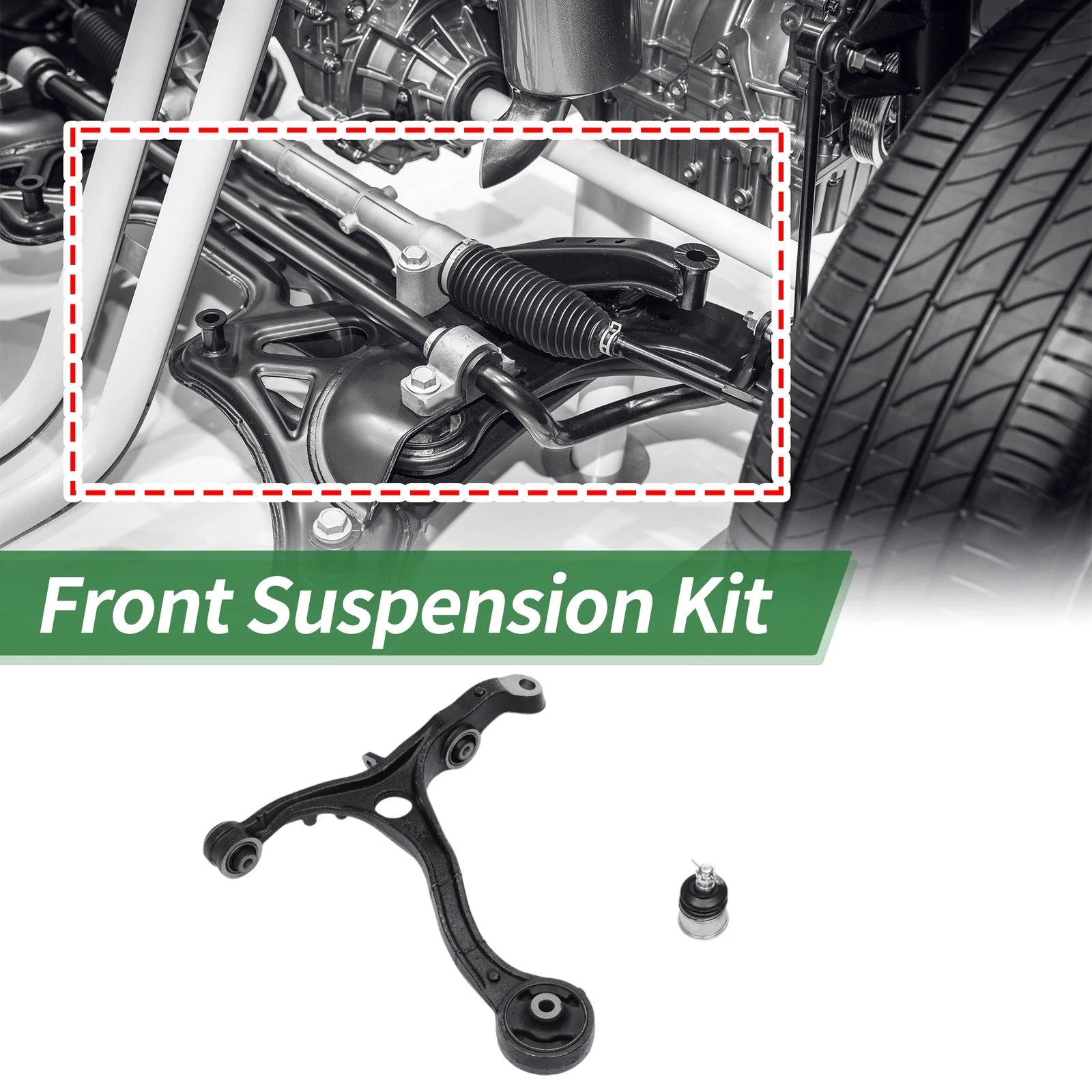 4pcs Front Suspension Control Arm Ball Joint Kit for Honda Accord (2003–2012)