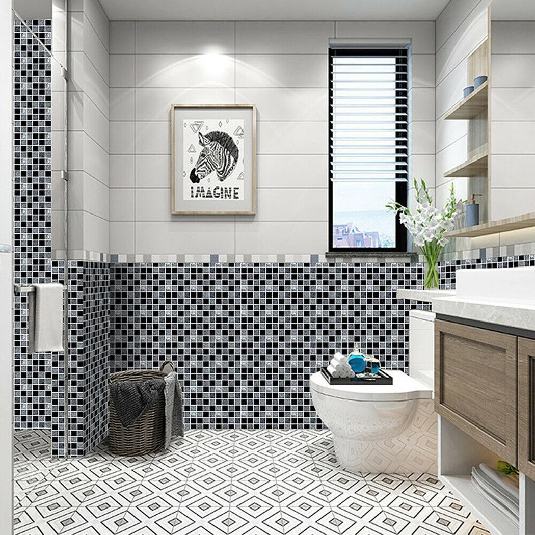 Tile Stickers for Bathroom (Waterproof, PVC)