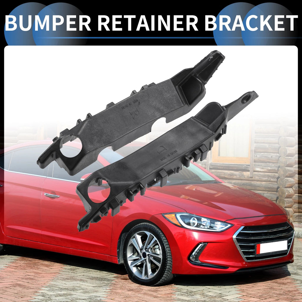 Front Bumper Retainer Bracket Pair Replacement for Hyundai Elantra (2011–2016)