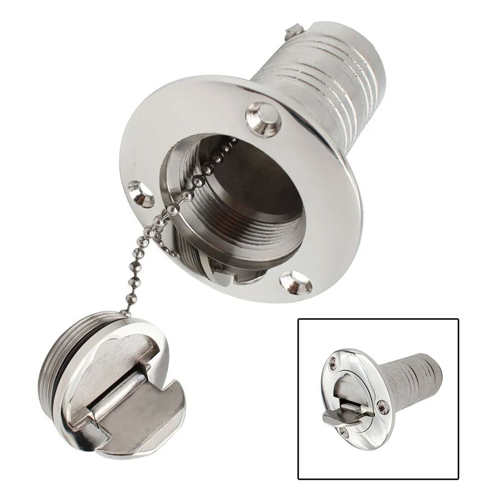 1-1/2 Inch OD Stainless Steel Straight Cover with Mounting Bracket Set