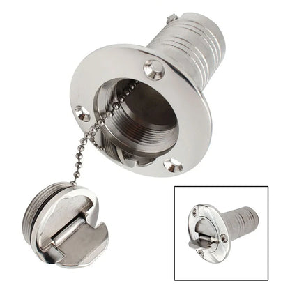 1-1/2 Inch OD Stainless Steel Straight Cover with Mounting Bracket Set