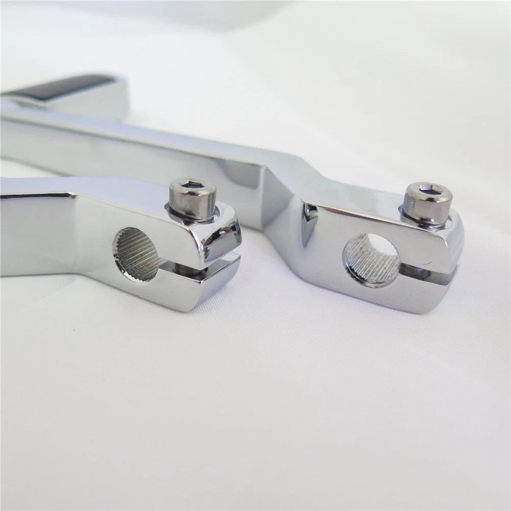 Chrome Groove Cut Heel Toe Shift Lever for Harley FL Softail (1986–Present)
