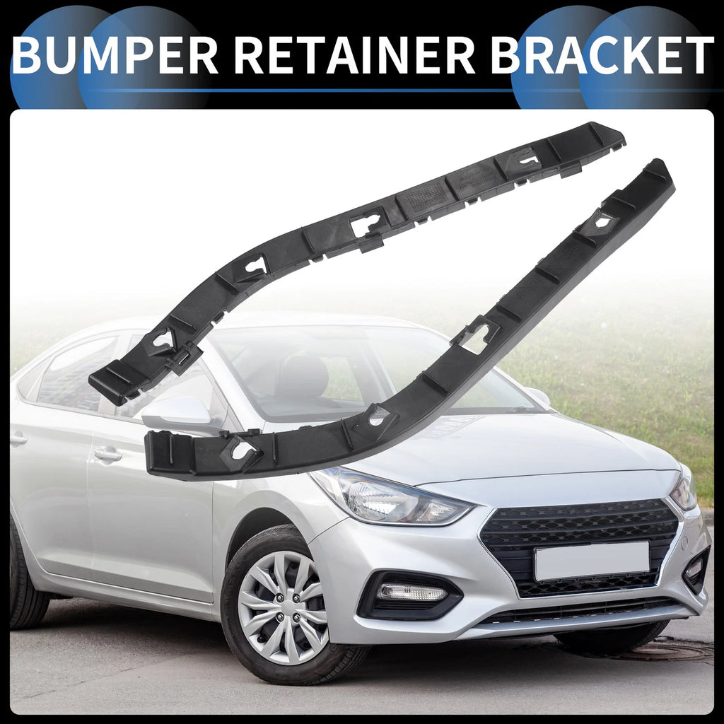 Rear Bumper Retainer Bracket Pair Replacement for Hyundai Accent (2012–2017)