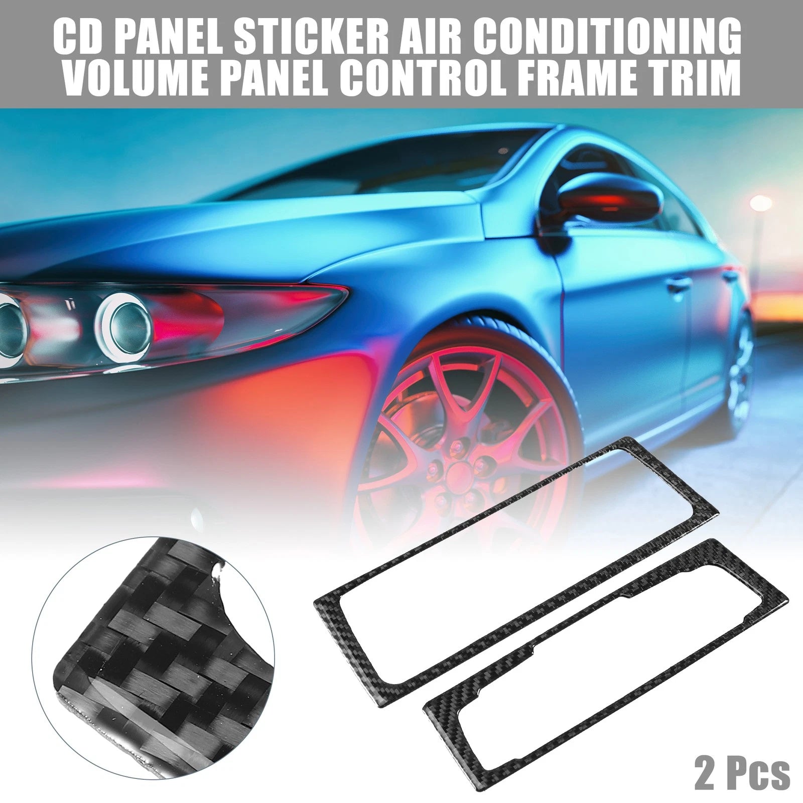AC Volume Panel Trim Fit for Audi A4 B8 A5 S5 (Set of 2)