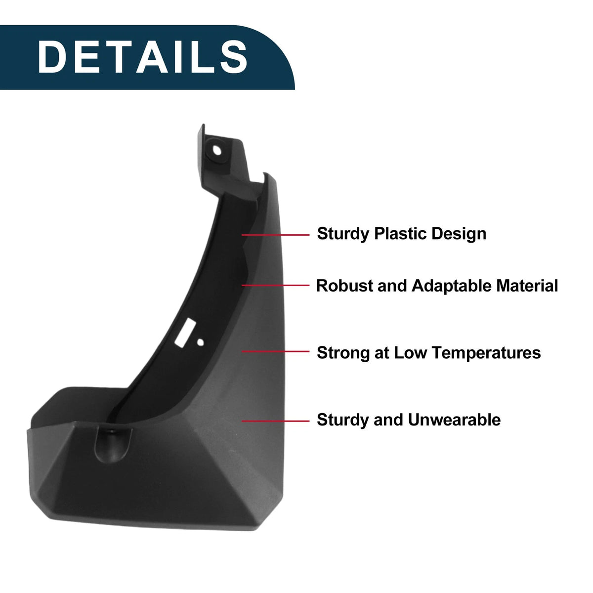 Mud Flaps Splash Guards 1Set Replacement for Toyota Wildlander (2020–2023)