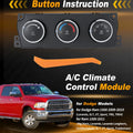A C Heater Climate Control Module Panel for Dodge Ram 1500 (2009–2011)