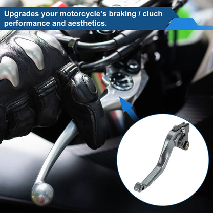Short Brake Clutch Levers for Kawasaki Ninja ZX10R (2015–2024) Solid Titanium Tone