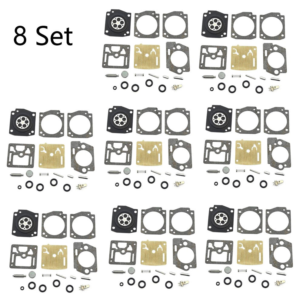 Set of 8 Carburetor Repair Kits for Husqvarna K750 K760 (Zama RB-177)